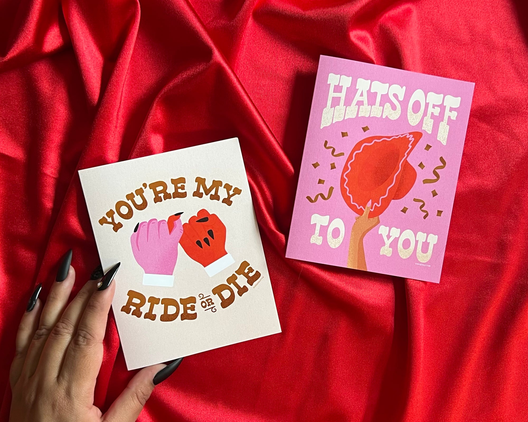 Ride or Die Greeting Card Duo